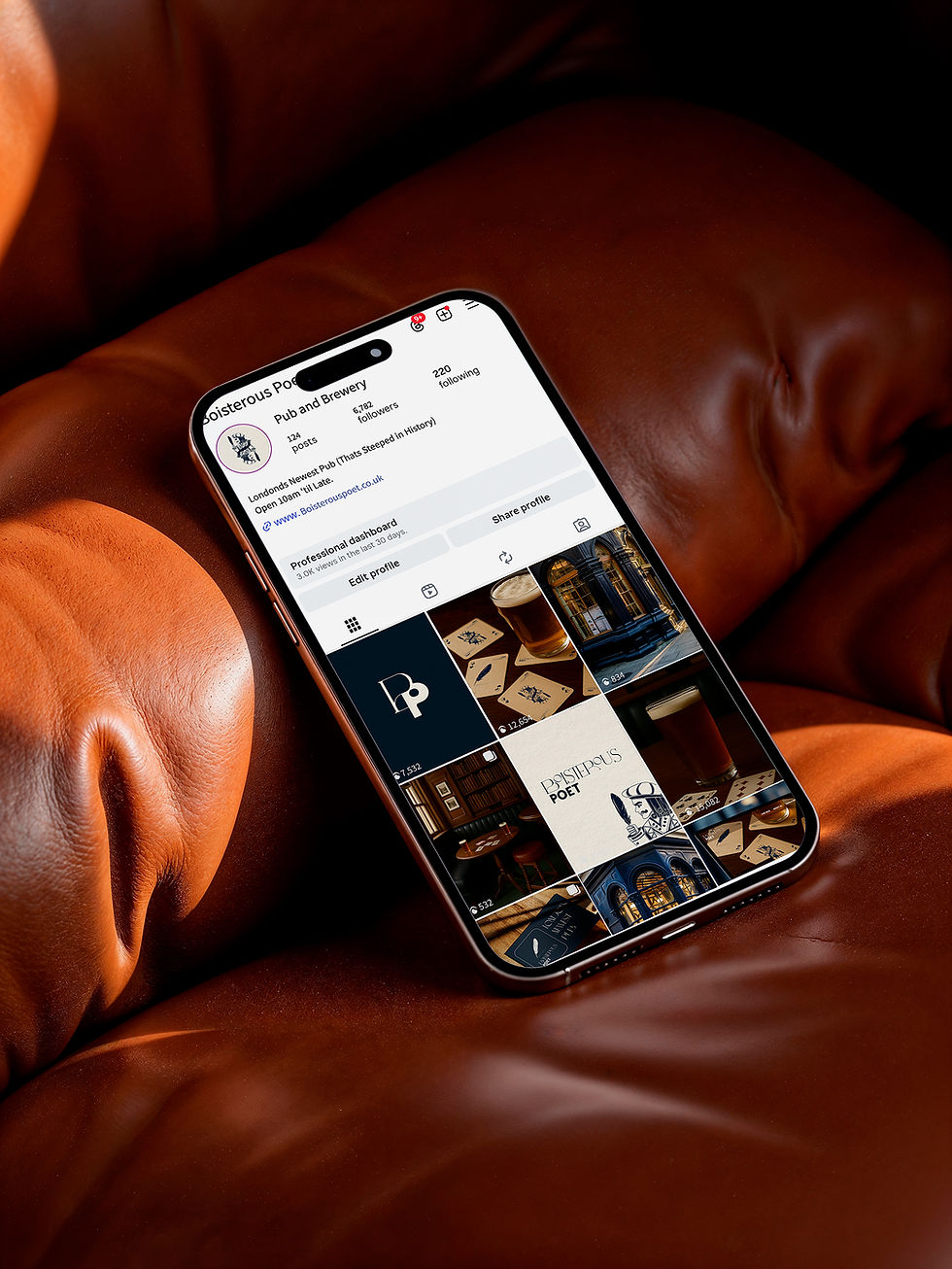 Social media mockup