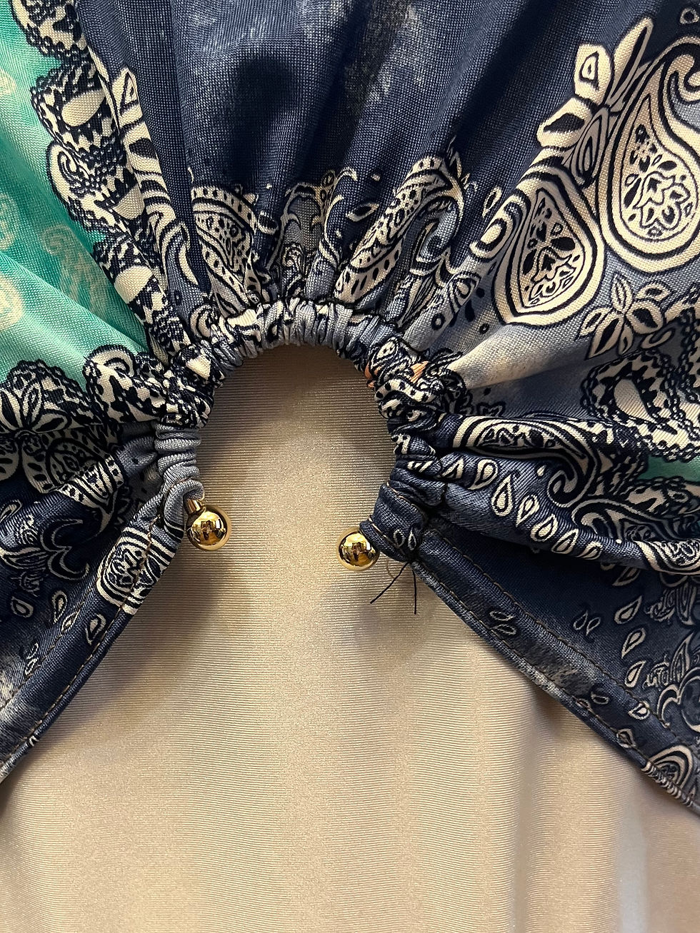 Miniature : Body BELLY Bandanna & blanc 