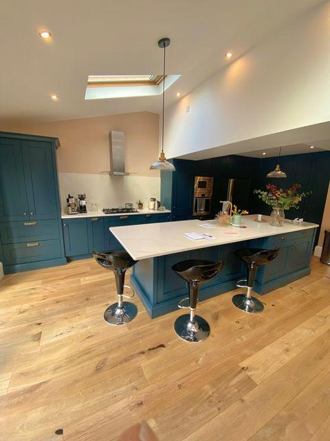 Blue In-Frame Shaker Kitchen