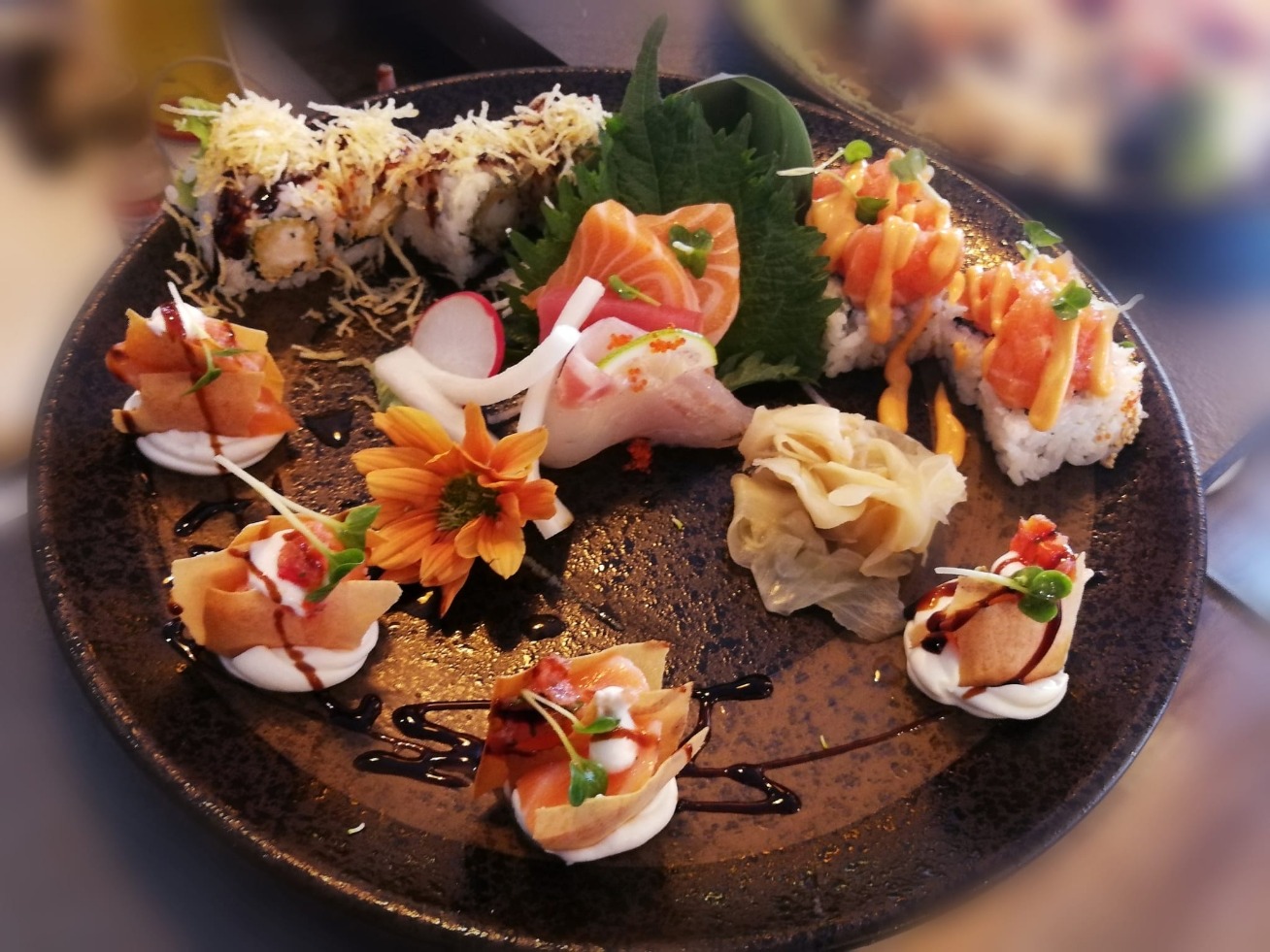 Arranged Food and Objects