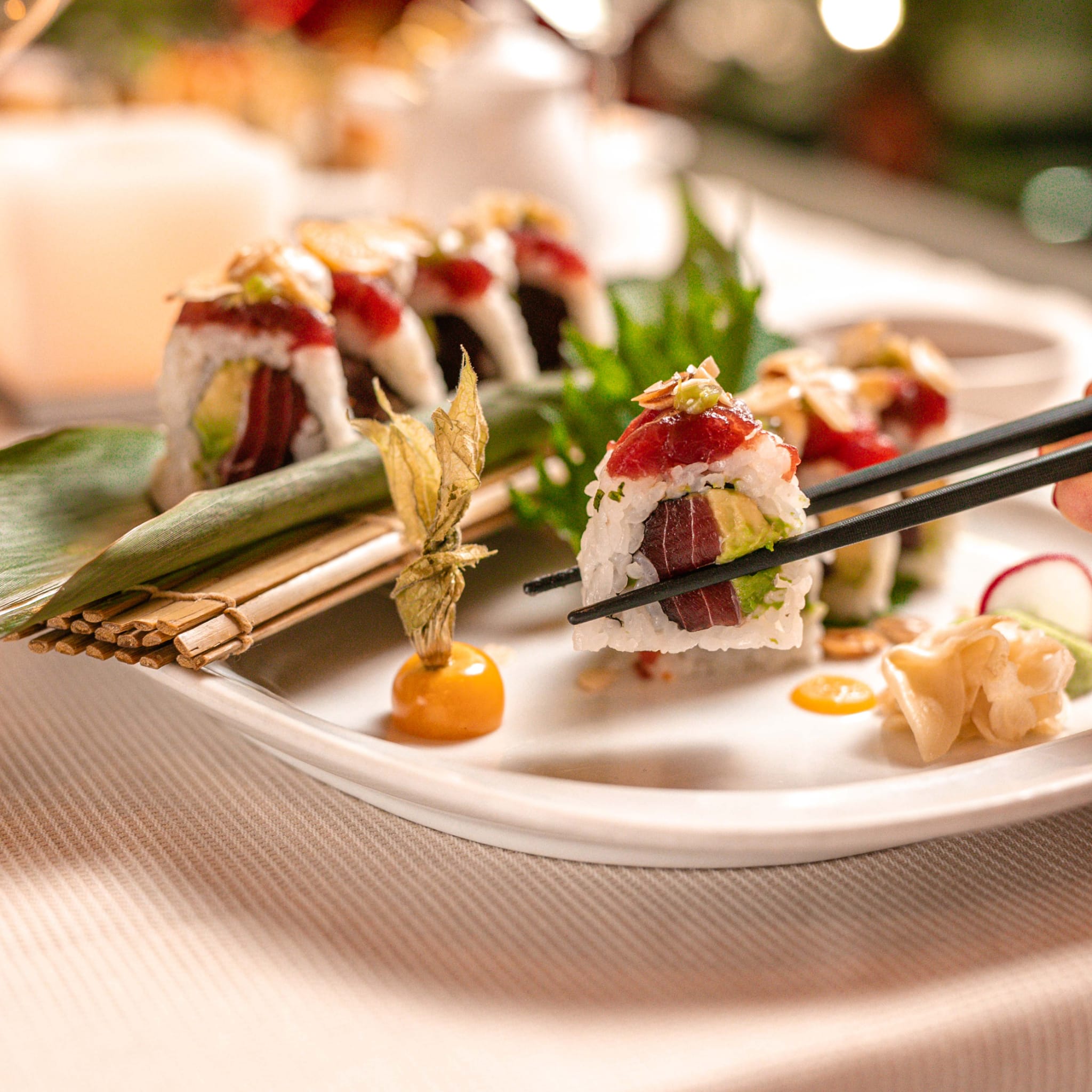 Arranged Food and Objects