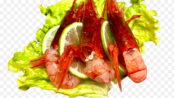 Sashimi di Gambero Rosso