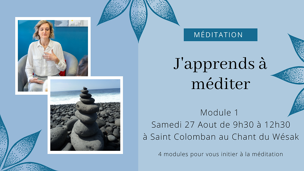 Atelier j'apprends à méditer