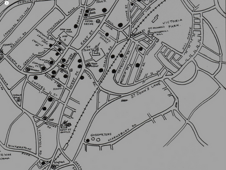 Bedminster bomb map created by the Malago Society