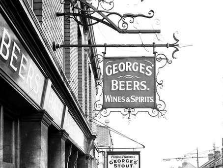 Outside the Plough and Windmill in the 1930s. The pub closed in 2011, Hartley Collection image, Bristol Culture, 270501