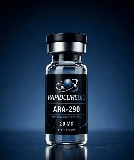 RapidCore Bio ARA-290 20 mg research peptide vial | ARA-290 Uses, Benefits, Research, and the Future of Tissue Repair Science