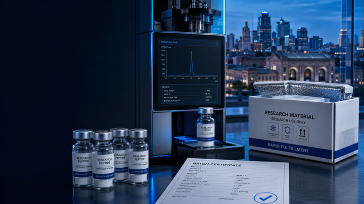 Buy Research Peptides in Kansas City (RUO): Ordering, Quality Checks & Fast Fulfillment cover image
