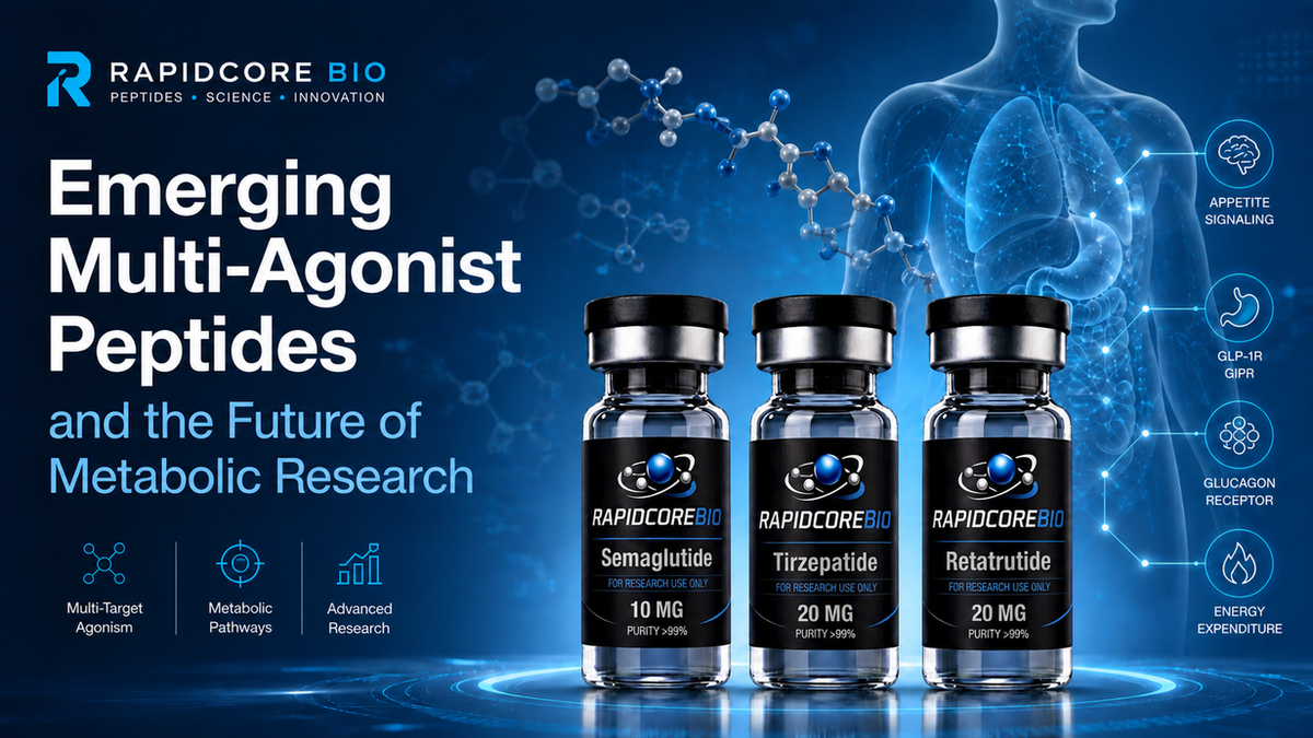 Semaglutide, tirzepatide, and retatrutide multi-agonist peptide research comparison