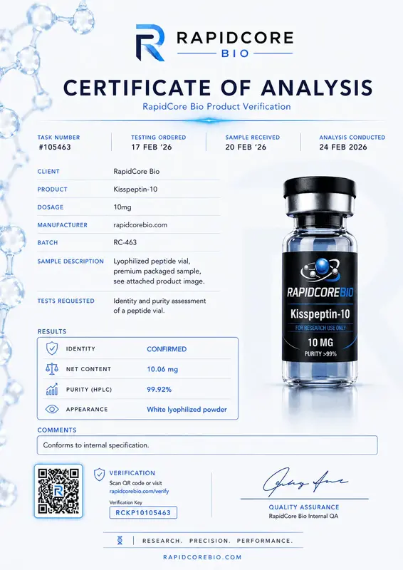 Kisspeptin-10 10mg COA