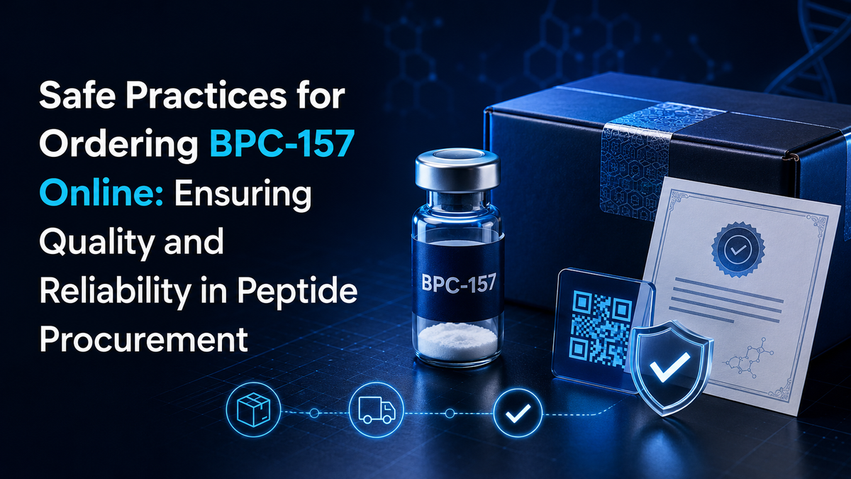 Safe peptide ordering is critical to avoid counterfeit or contaminated products.