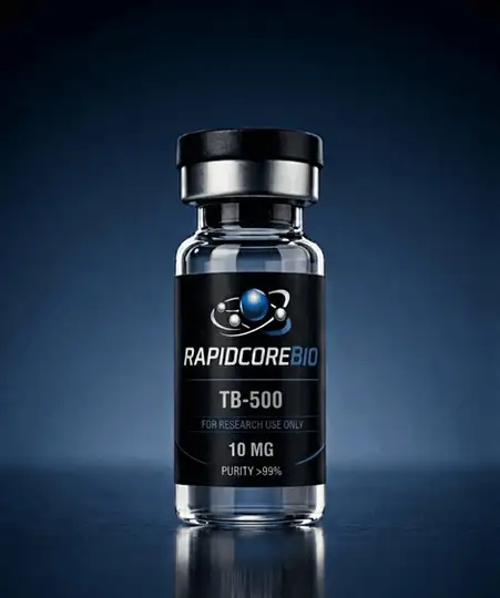 RapidCore Bio TB-500 10 mg research peptide vial | Exploring TB-500 Peptide Benefits and Proper Usage