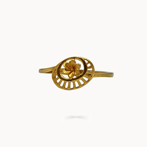 Elegant Spiral Flower Ring