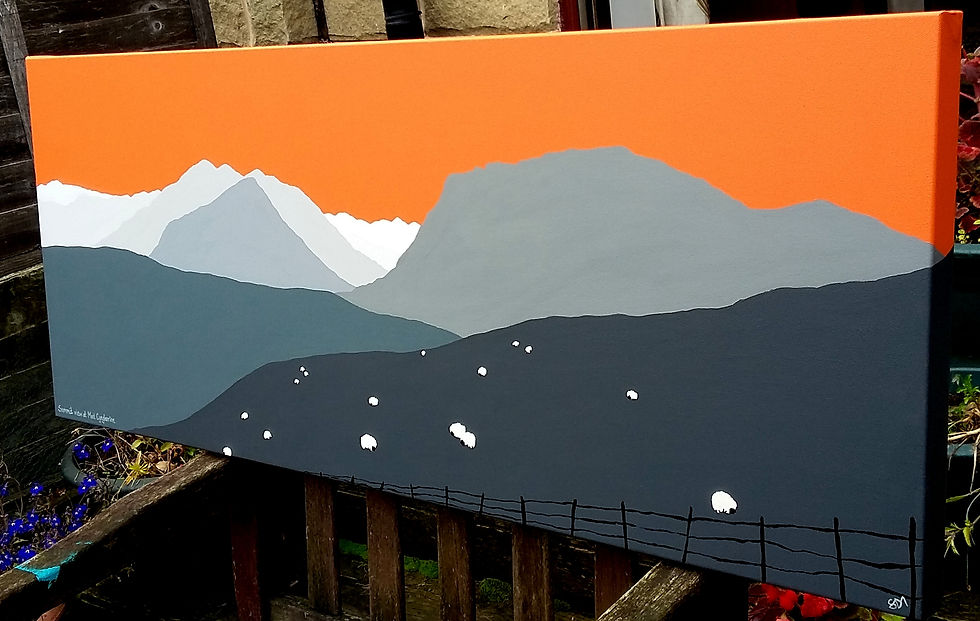 Thumbnail: Summit view at Moel Cynghorion