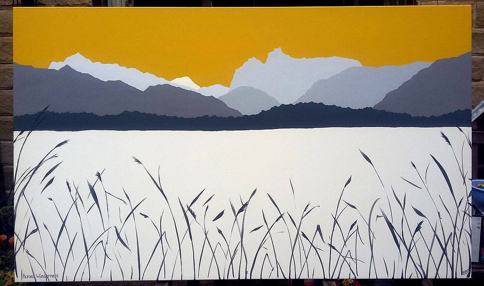 Thumbnail: Across Windermere (Very large painting)