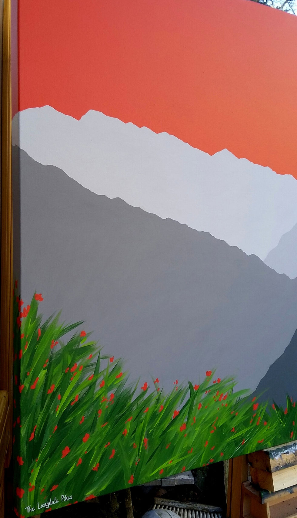 Thumbnail: The Langdale Pikes, Very Large painting
