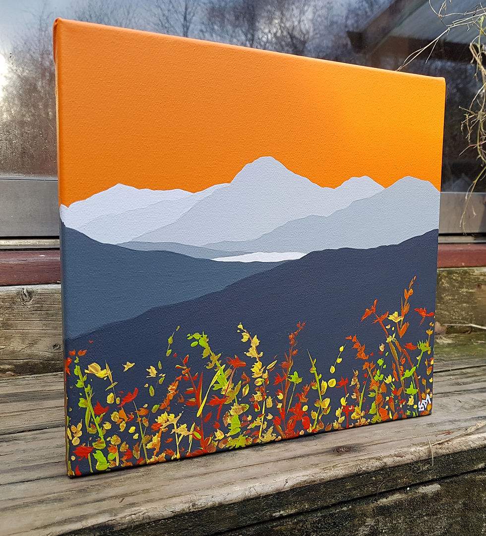 Thumbnail: Moel Hebog across Llyn-y-Gader