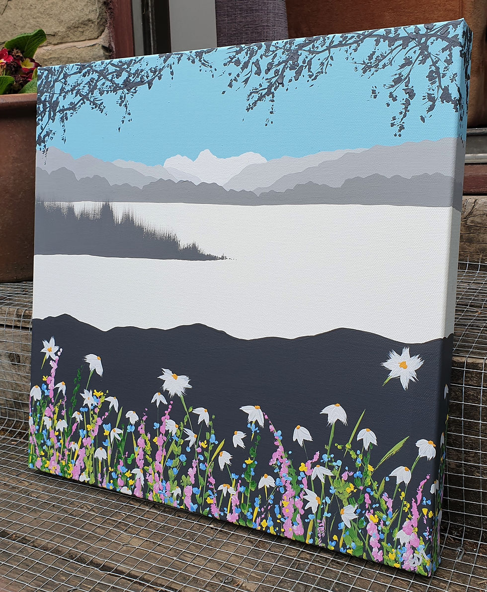 Thumbnail: Summer flowers in Elterwater
