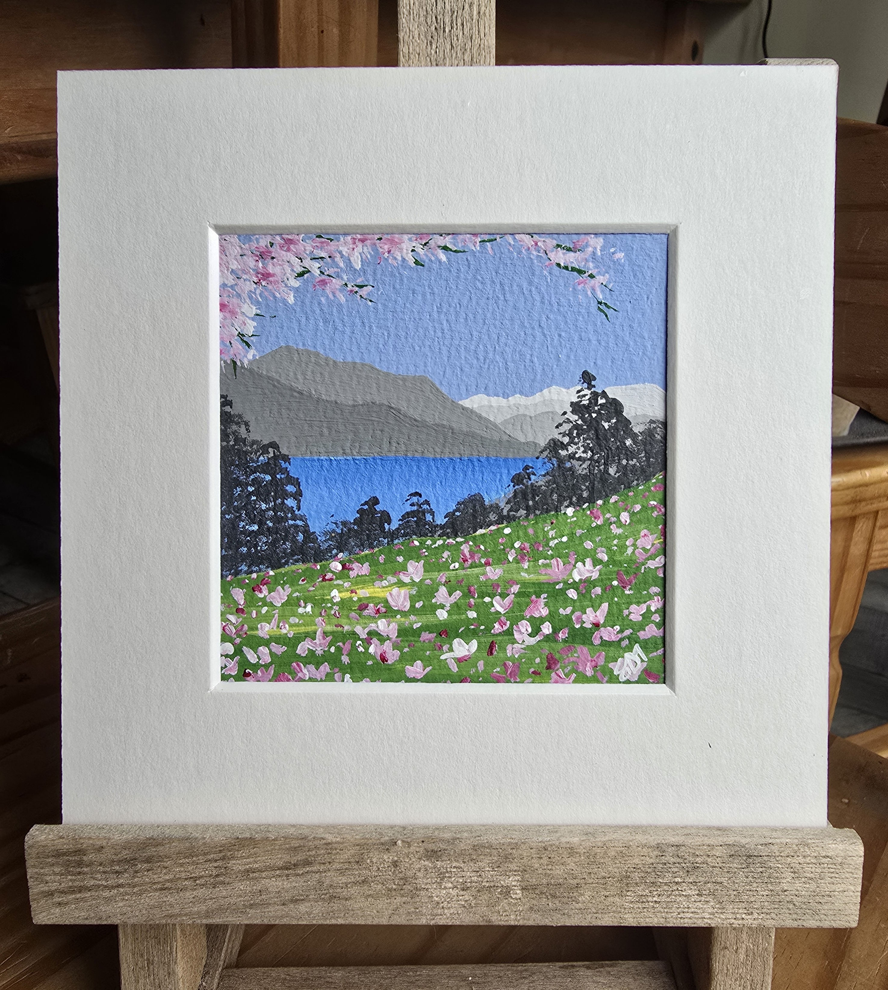 Cherry Blossom over Rydal Water