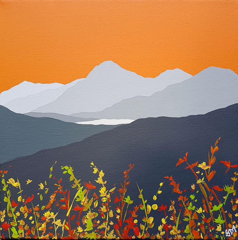 Moel Hebog across Llyn-y-Gader