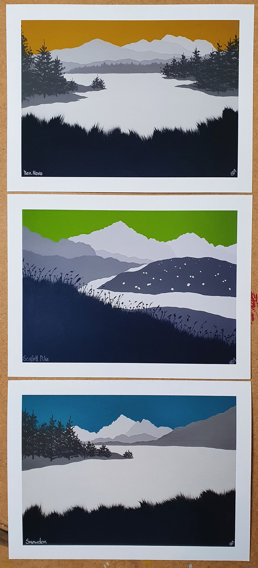 3 Peaks Print Set