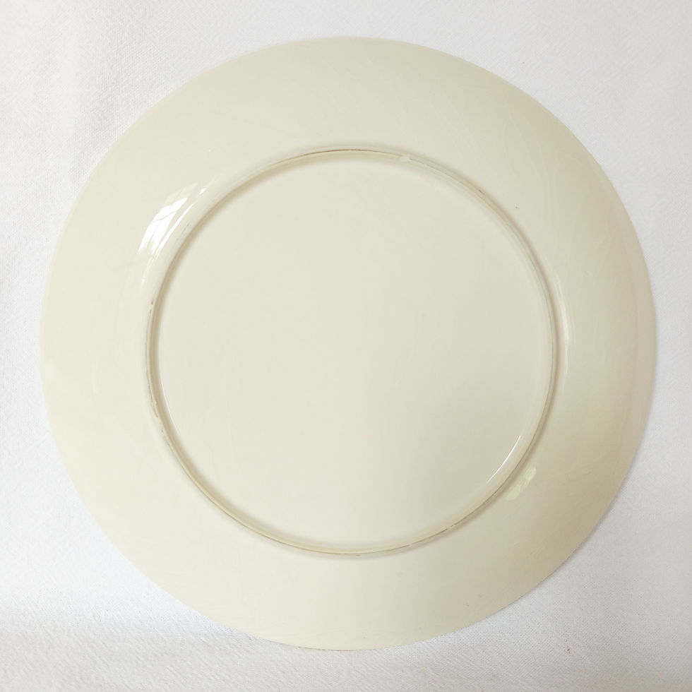 Miniature : Lot de 2 grandes assiettes plates décor basque