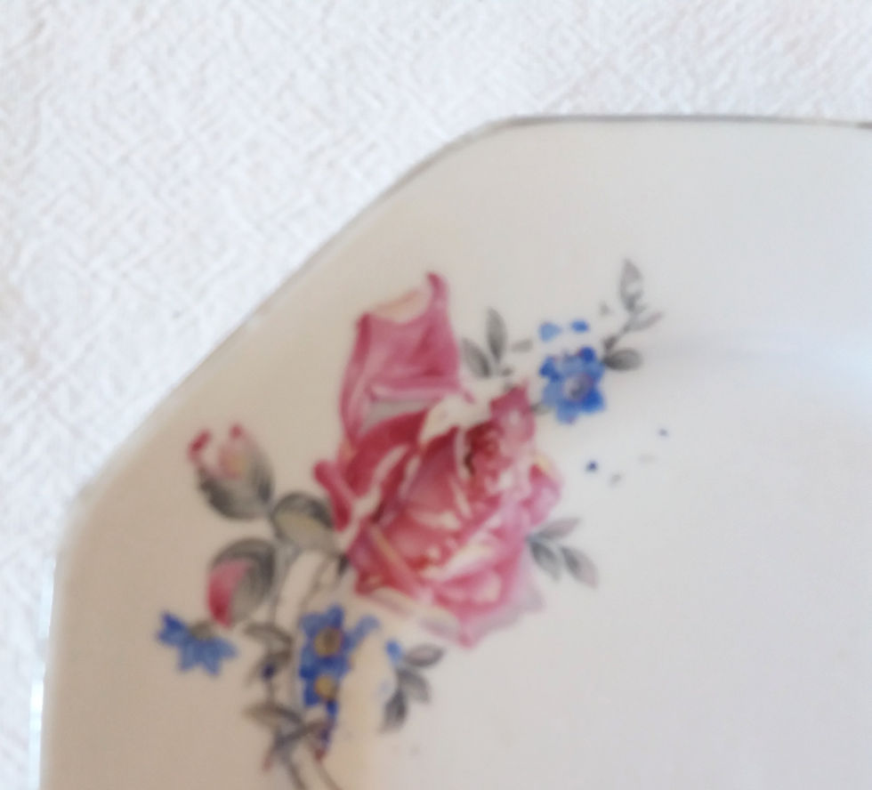 Miniature : Service à dessert ancien - 8 assiettes & 1 plat - début XXe