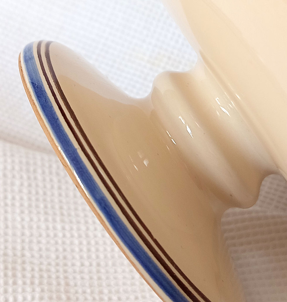 Miniature : Petite coupe sur pied décor coq - Céramique de Grottaglie