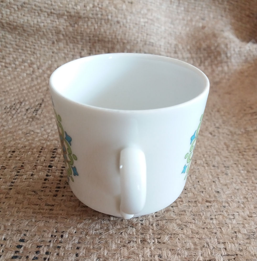 Miniature : 5 tasses à expresso et sucrier vintage 70 - porcelaine Winterling Bavaria
