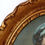 Miniature : Petit tableau ovale cadre doré - reproduction du portrait de Mme Vigée Le Brun