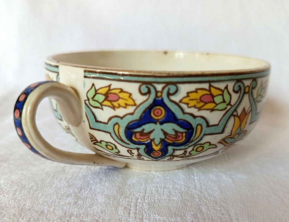 Miniature : Tasse et soucoupe "Tunis" Sarreguemines - Début XXe