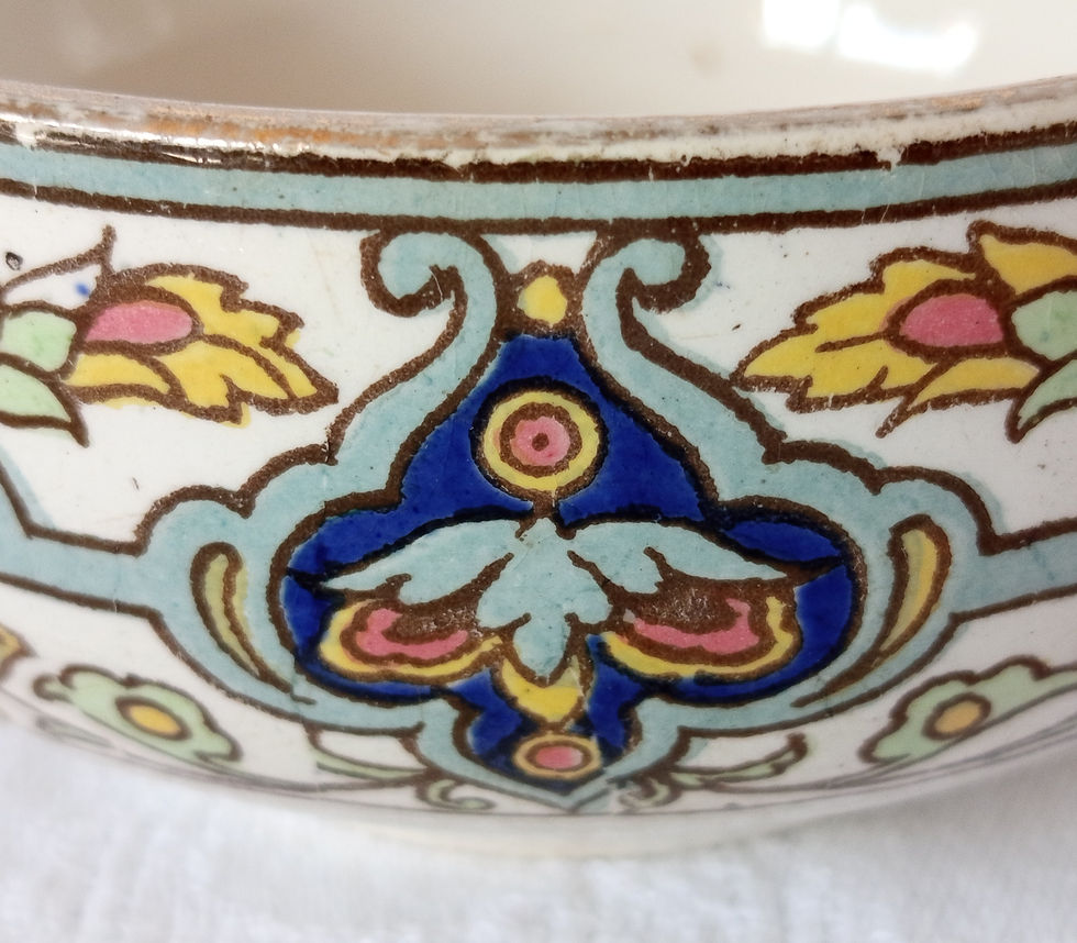 Miniature : Tasse et soucoupe "Tunis" Sarreguemines - Début XXe