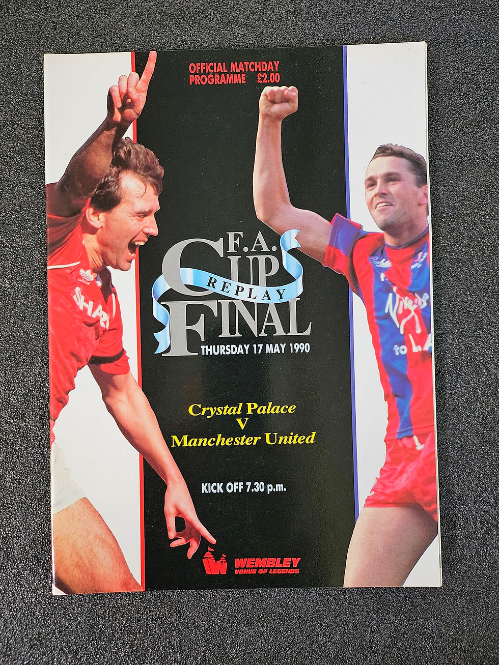Crystal Palace v Manchester United - 1989-1990 - FA Cup Final Replay