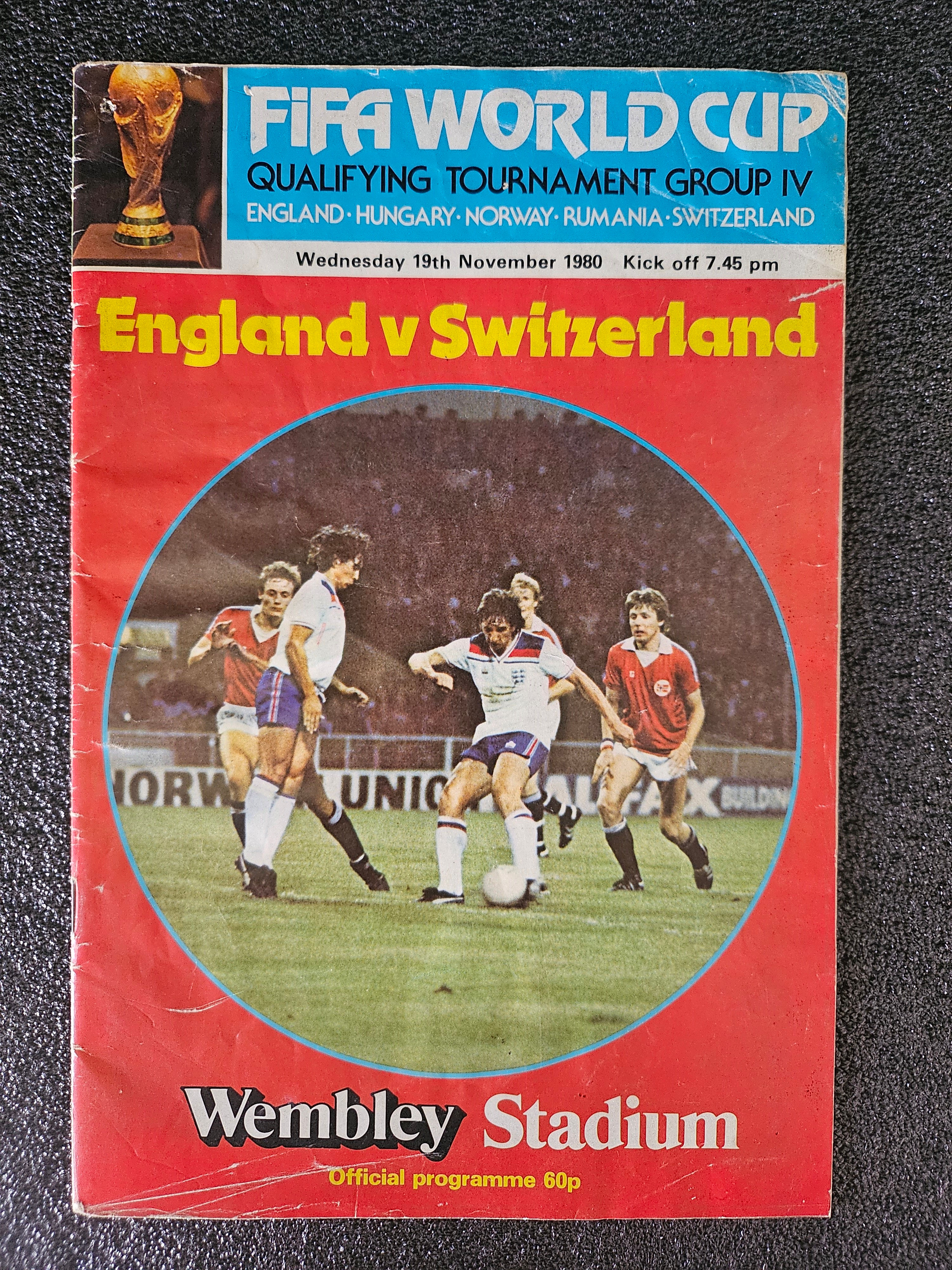England v Switzerland - 1980-1981 - World Cup Qualifier