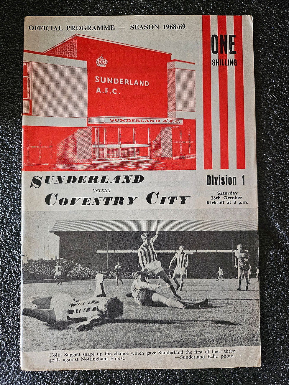 Sunderland v Coventry City 1968-1969 - Division 1