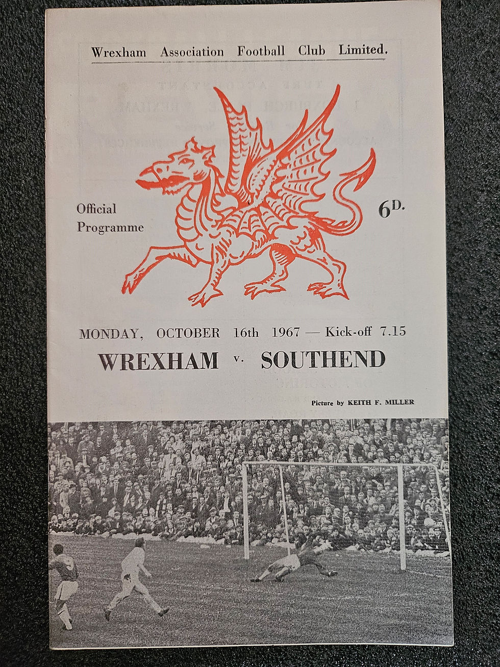 Wrexham v Southend United - 1966-1967 - Division 4