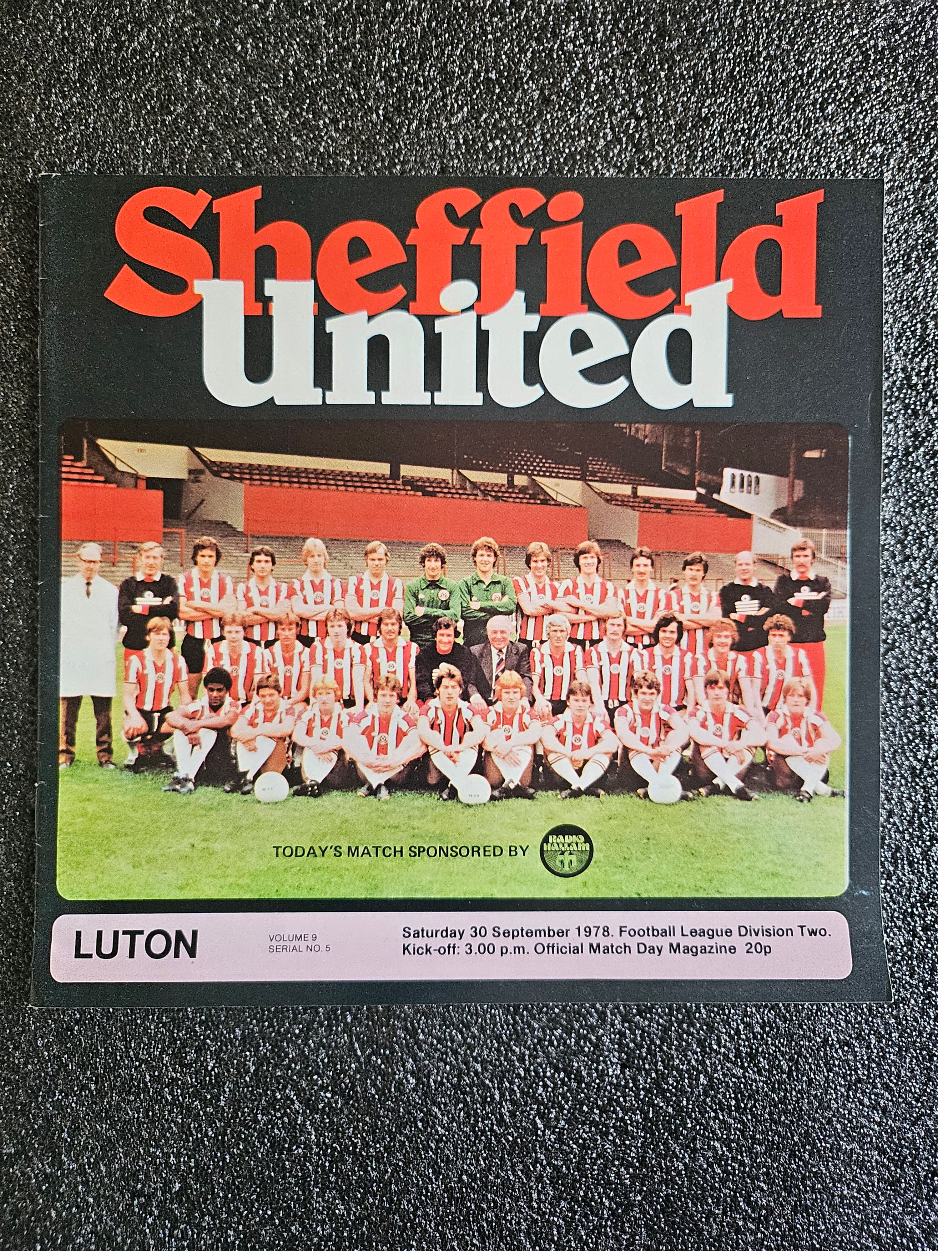 Sheffield United v Luton Town - 1978-1979 - Division 2