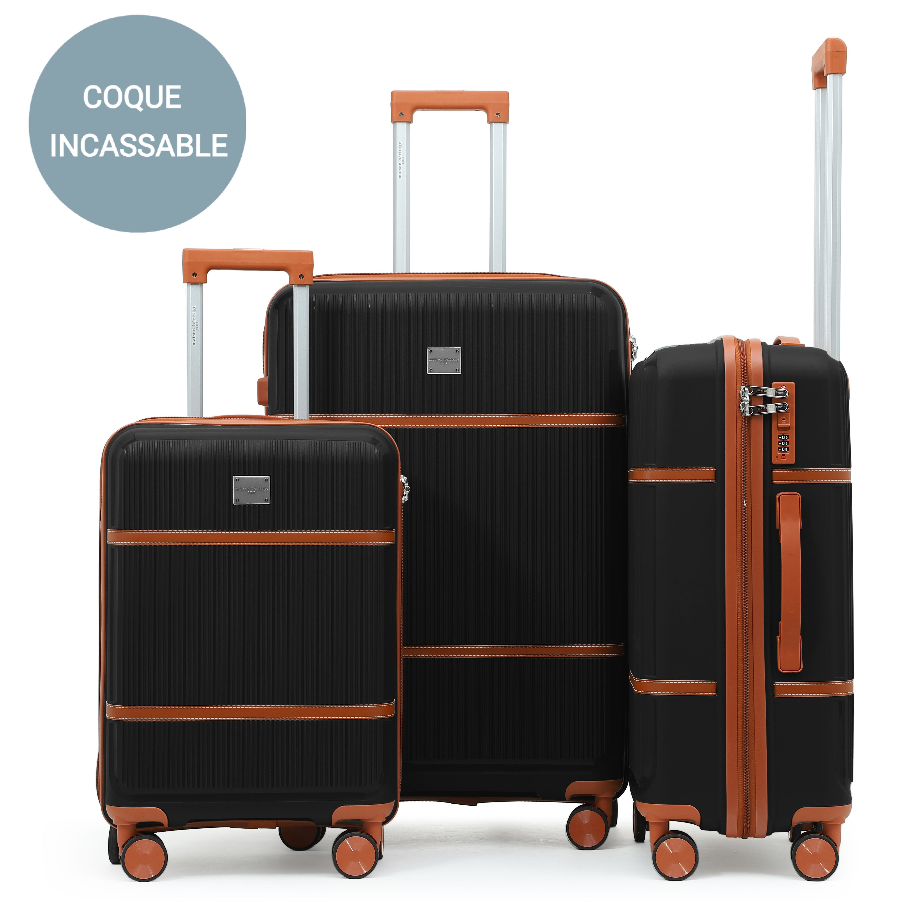 Malesherbes set 3 valises S/M/L - Black