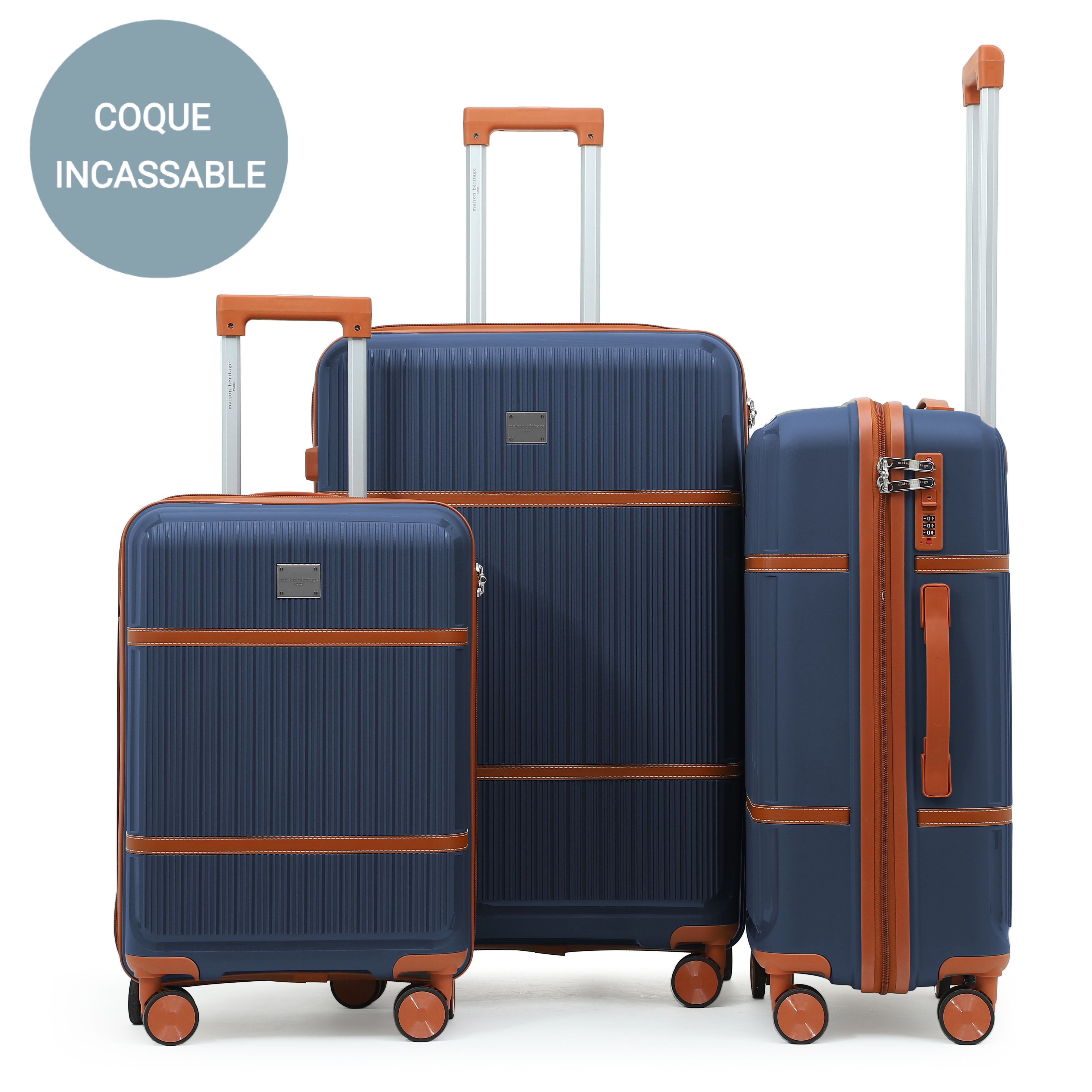 Malesherbes set 3 valises S/M/L - Navy