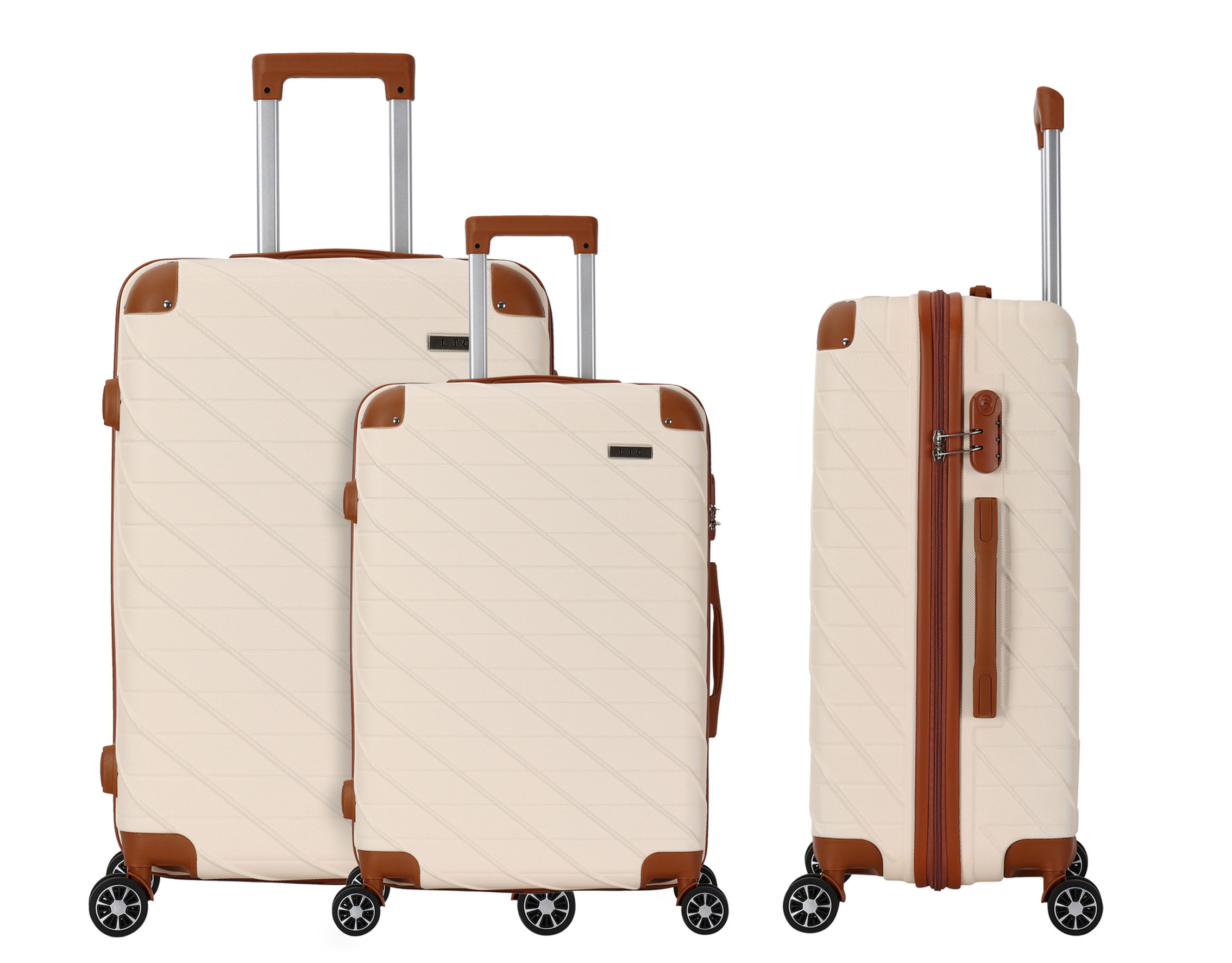 Prado set 3 valises S/M/L - Crème