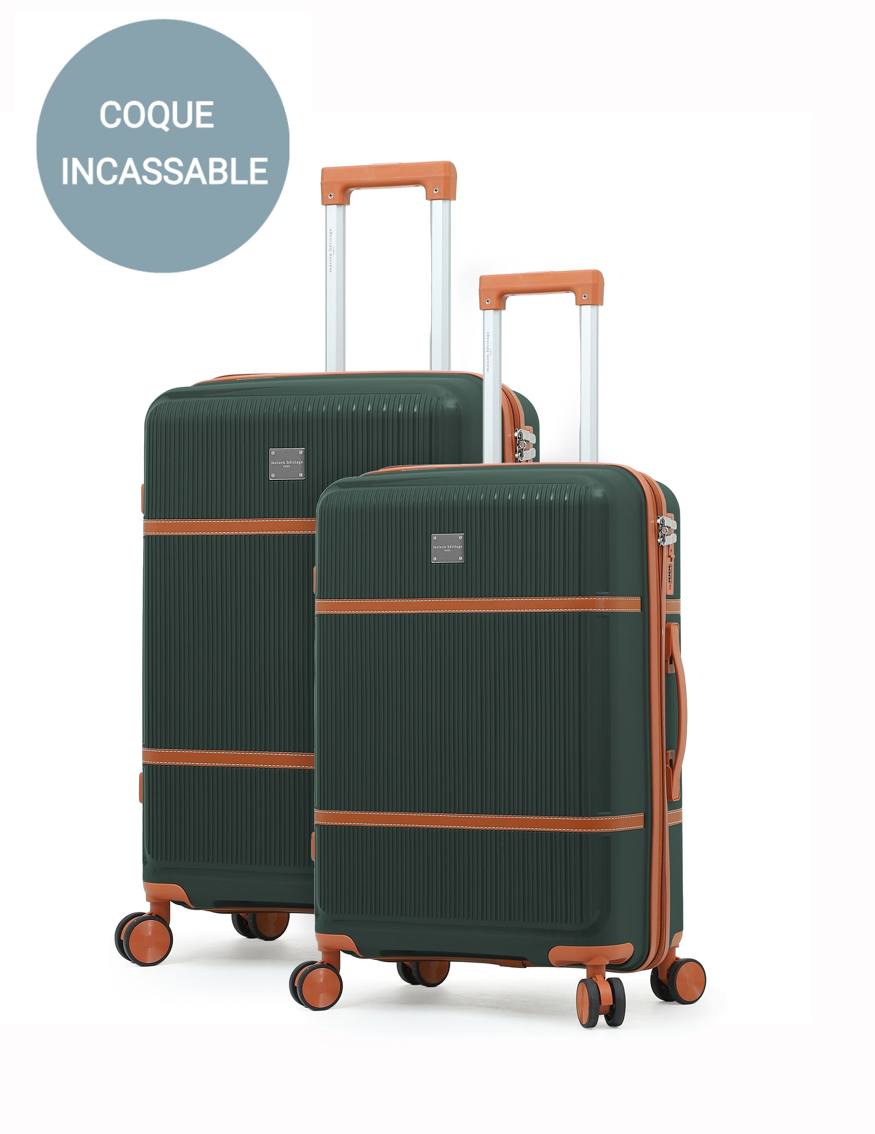 Malesherbes set 2 valises M/L - Dark Green