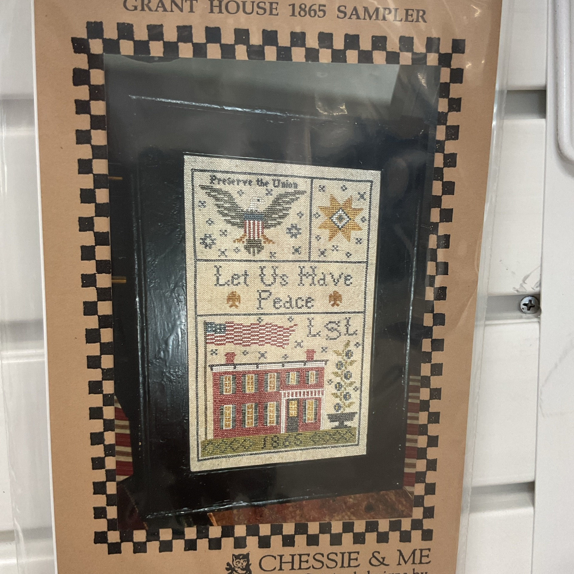 Grant House 1865 sampler