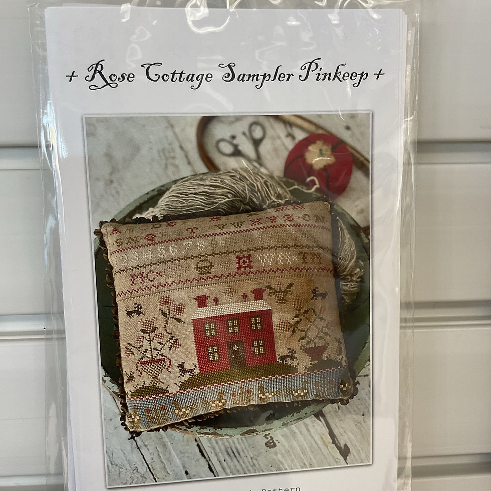 Rose cottage sampler pinkeep