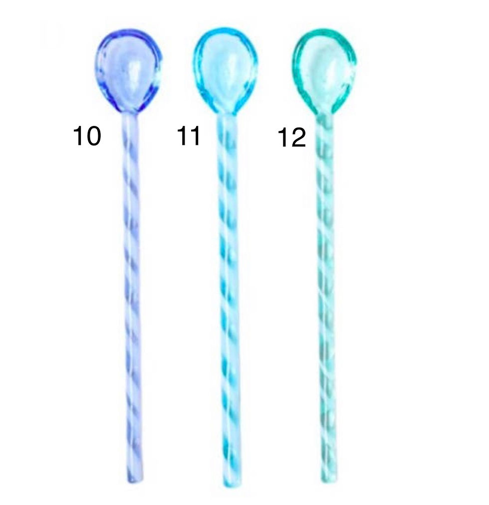 Thumbnail: Glass candy tea spoon