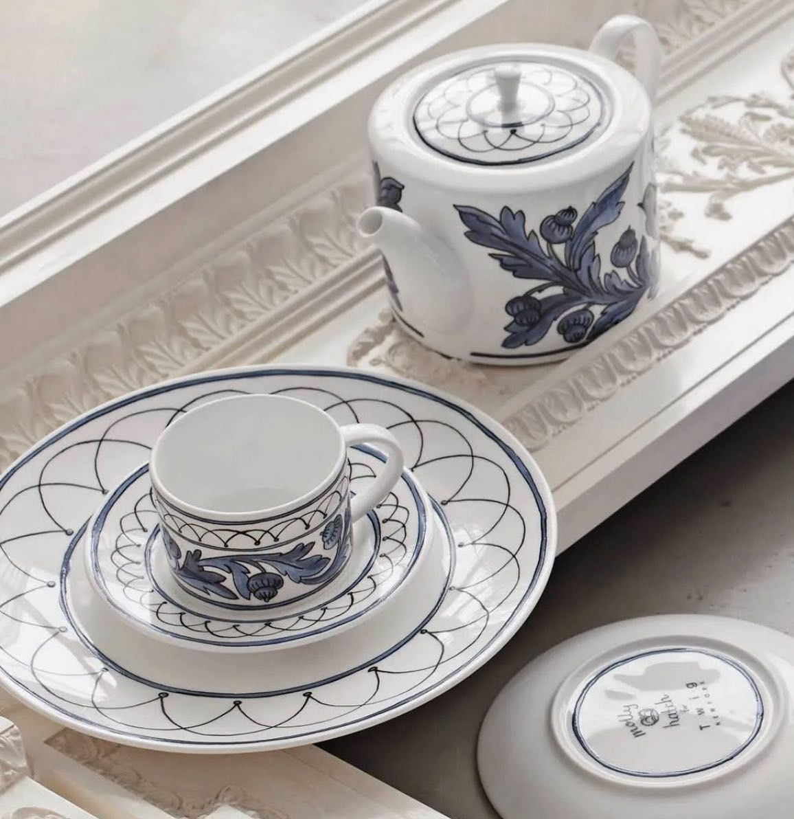 Twig NY Blue Bird Cup and Saucer