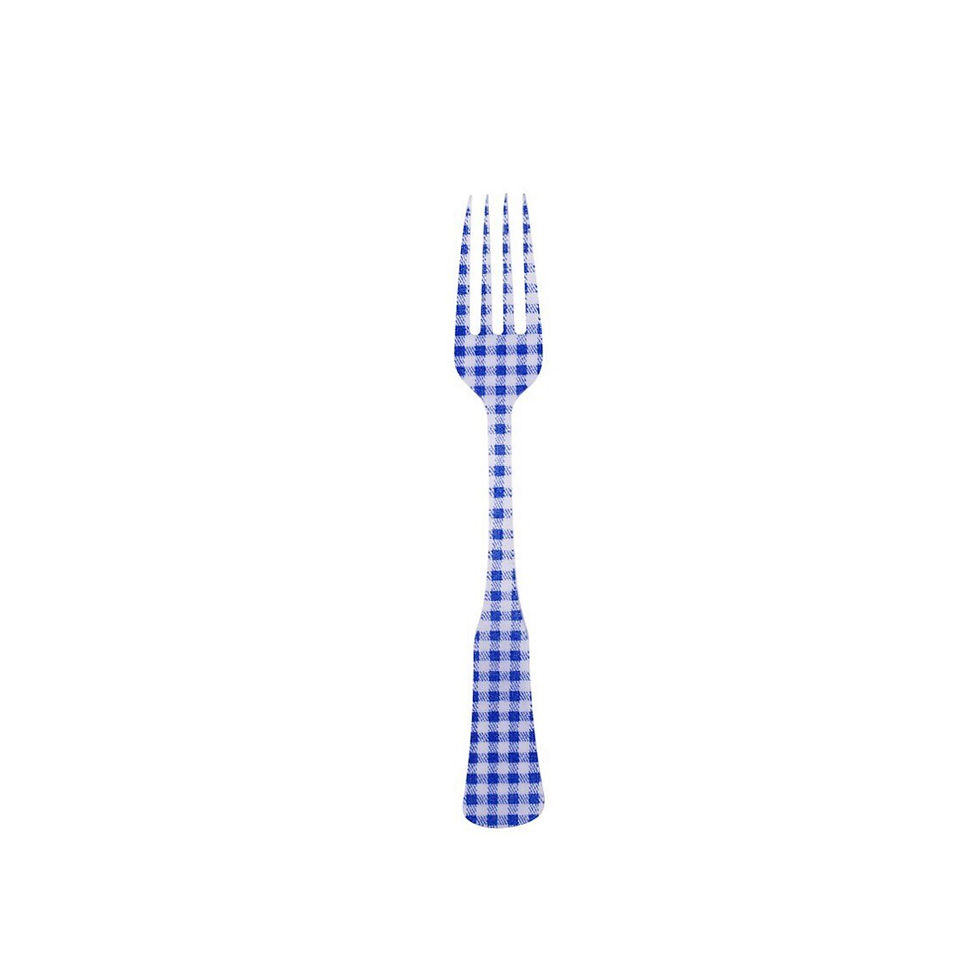 Thumbnail: Sabre Gingham Dessert Utensils
