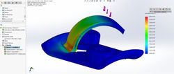Stress concentration in integral Acetal plastic spring