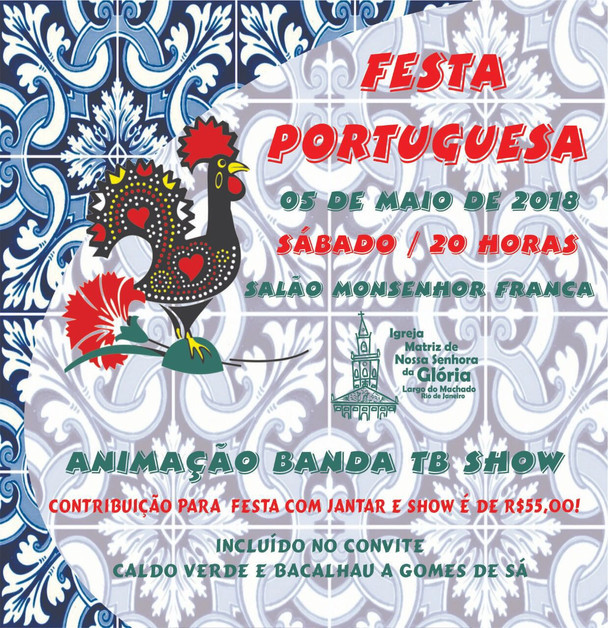 Noite Portuguesa no dia 05/05