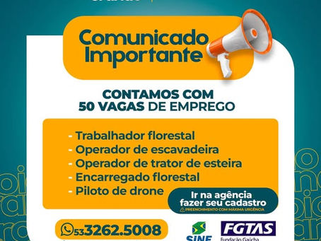 Prefeitura de Arroio Grande anuncia vagas de emprego em diversas áreas