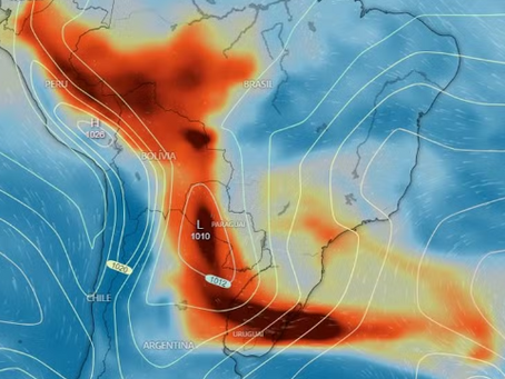 Fumaça de queimadas cobrem Brasil e pode alcançar capitais da Argentina e Uruguai