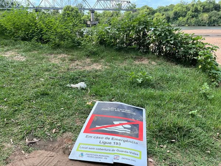 Prefeitura de Pedro Osório emite nota de repúdio contra vandalismo em placa de sinalização no Rio Piratini